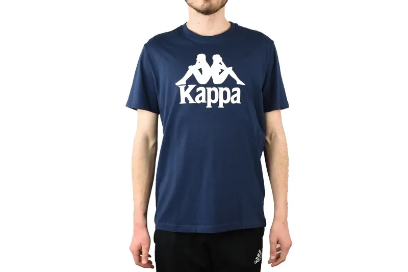 Kappa Caspar T-Shirt 303910-821, Męskie, Granatowe, t-shirty, bawełna, rozmiar: M