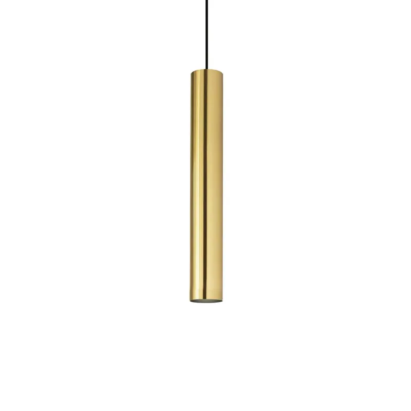 Żyrandol ideal lux, wykończenie w kolorze mosiądzu, Ø 6 cm, metal