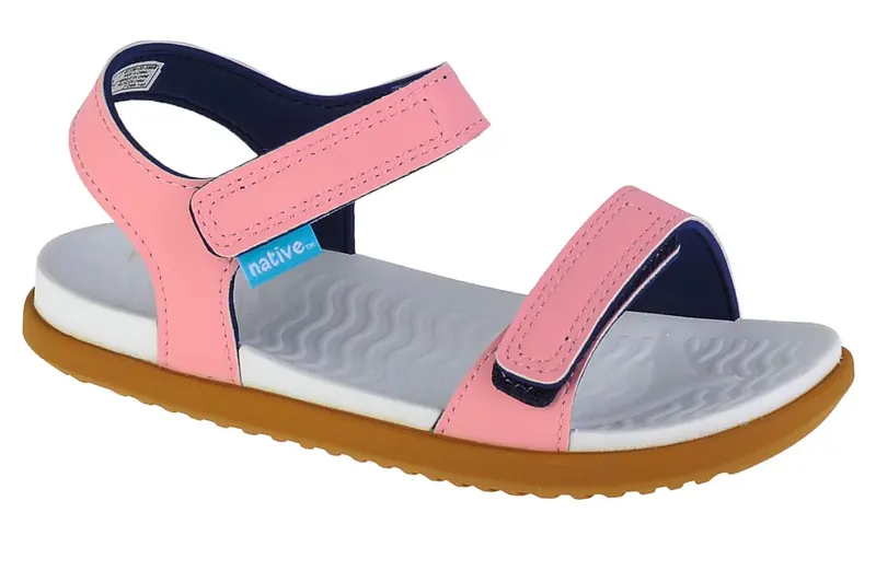 Native Charley Youth Sandal 65109100-5959, Dla dziewczynki, Różowe, sandały, syntetyk, rozmiar: 28,5