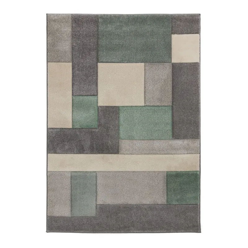 Zielono-szary dywan Flair Rugs Cosmos, 160x230 cm