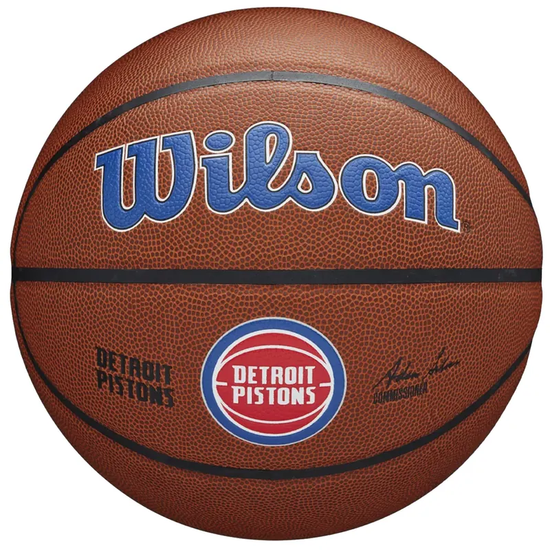 Wilson Team Alliance Detroit Pistons Ball WTB3100XBDET, Unisex, Brązowe, piłki do koszykówki, Skóra kompozytowa, rozmiar: 7