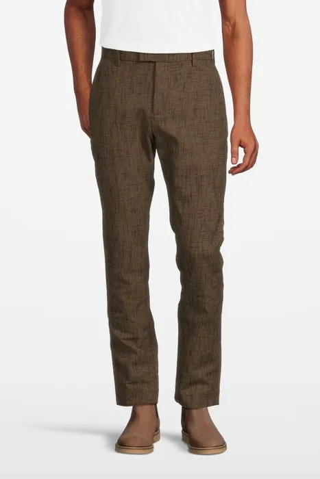 John Varvatos Slim Fit Pants With Welt Hip Pocket And Nutmeg Maat: 54 | Tailored Broeken Outlet | Heren | Bruin