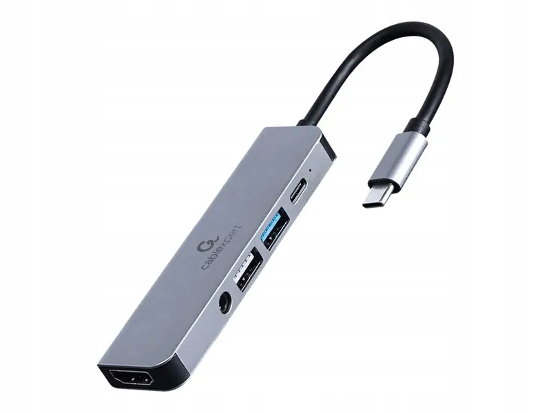 Cablexpert Usb Type-C 5-in-1 multi-port adapter (Hub Hdmi Pd stereo a