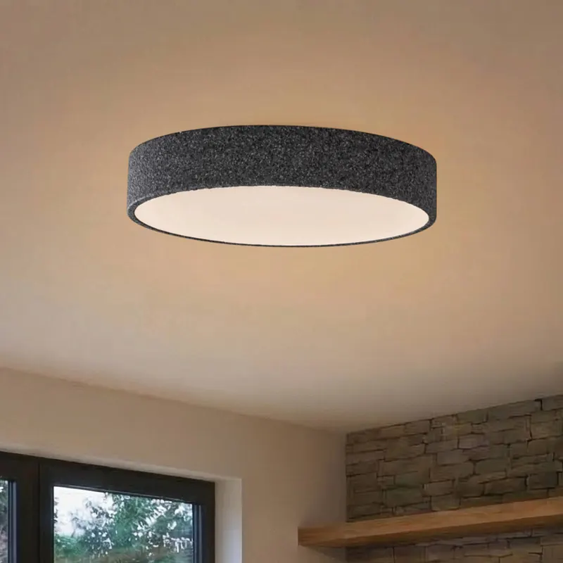 Lampa sufitowa LED Lindby Smart Elmor Ø 45 cm szara RGB CCT