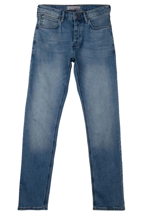 French Connection Jean Stretch Slim Ind 07 Reg Maat: W28 | Slim Jeans Outlet | Heren | Blauw