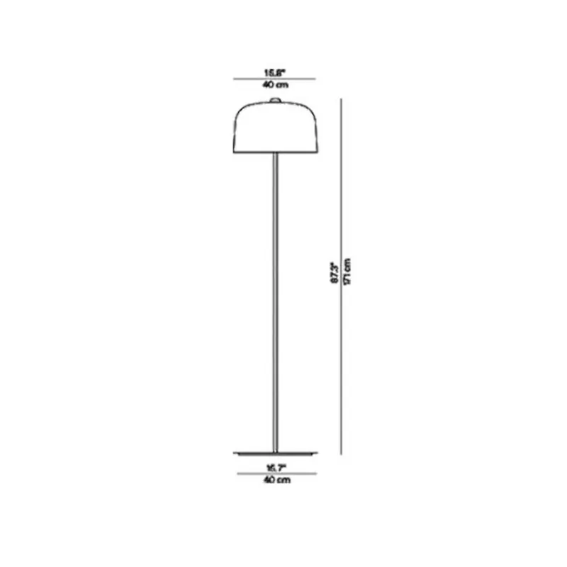 Luceplan Zile lampa stojąca, biała matowa