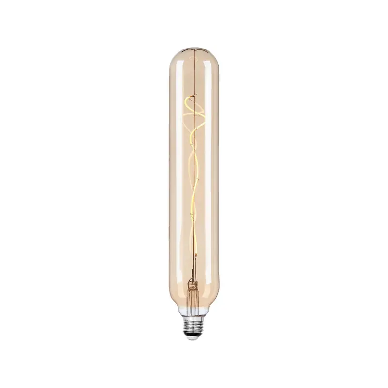 Żarówka rurkowa LED Lucande, E27 4 W, Ø 6 cm, bursztynowa, 2700 K