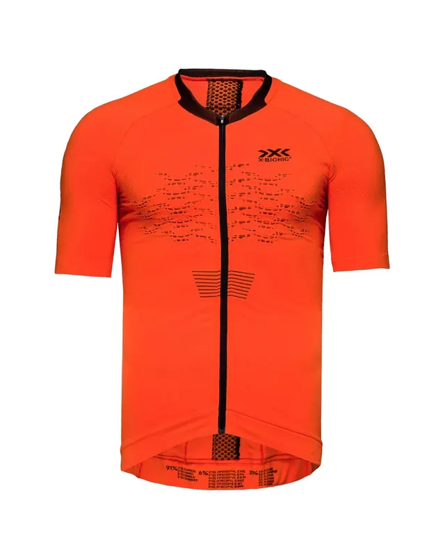 Koszulka męska X-Bionic THE TRICK 4.0 BIKE ZIP czerwona (S)