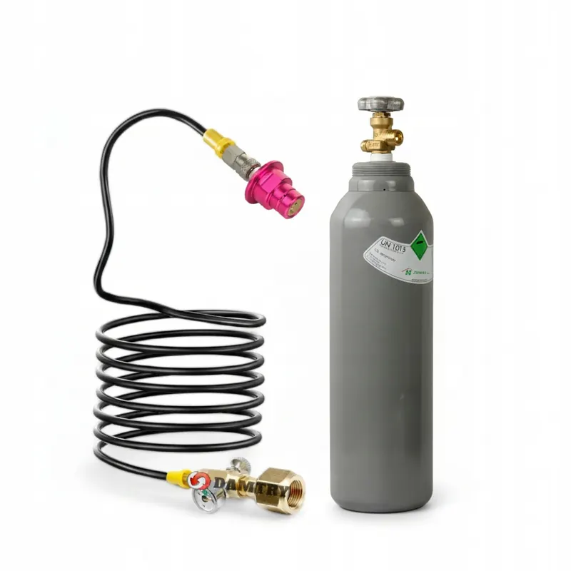CO2 fľaša 5l a adaptér do výrobníka sódy Sodastream Quick Connect Terra 2,5m