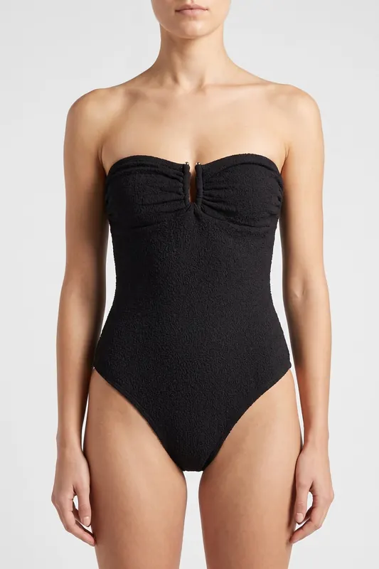 ARKET Malta Structure Swimsuit Black Maat: 38 | Badpakken Outlet | Dames | Zwart