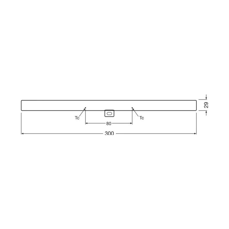 OSRAM Żarówka liniowa LED S14d 3W tuba 2700K 30cm matowa ściemniana