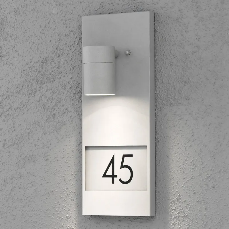 Oświetlenie numeru domu Modena 7655, szary