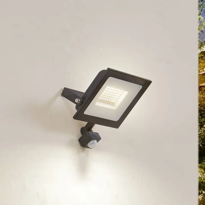 Reflektor zewnętrzny LED Maikel, 50W, 4000lm, metal, czujnik