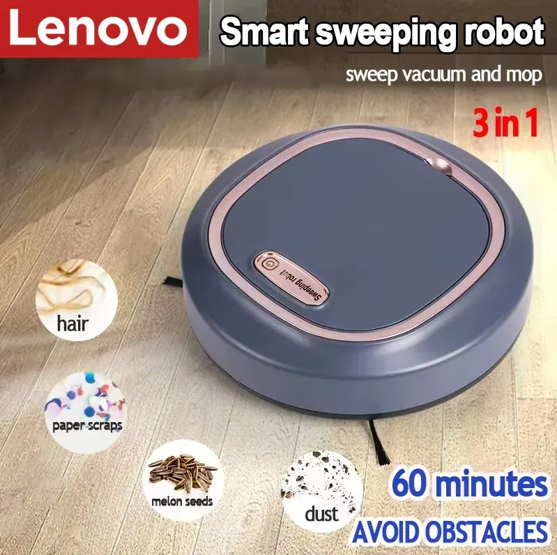 Xiaomi Inteligentny robot zamiatający Mini cichy odkurzacz Szczotka do mopa Trzy w jednym Wielofunkcyjna inteligentna maszyna czyszcząca