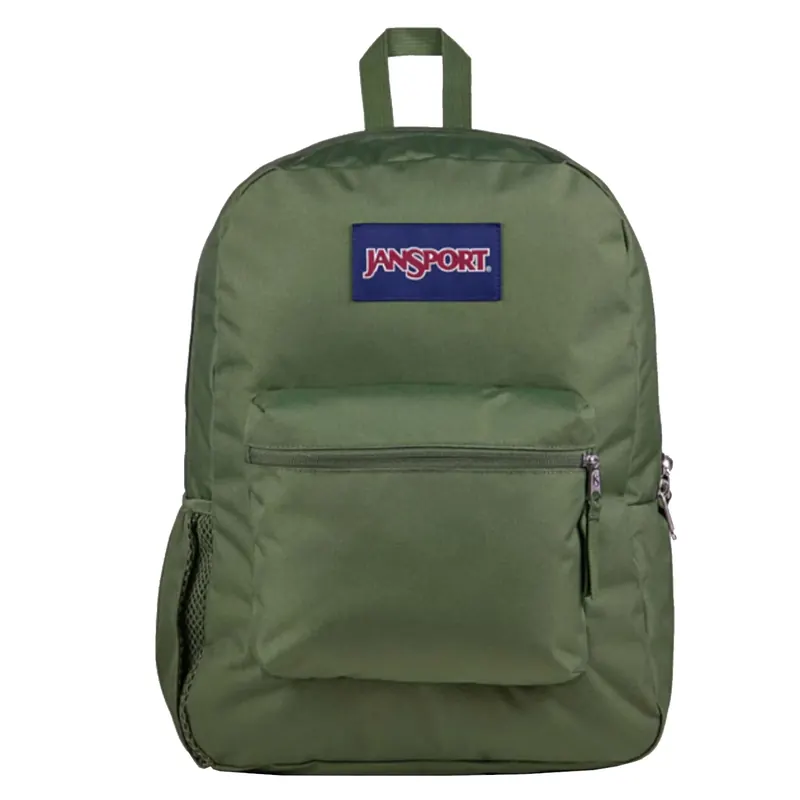 JanSport Cross Town Plus Backpack EK0A5BLB2T3, Unisex, Zielone, plecaki, poliester, rozmiar: One size