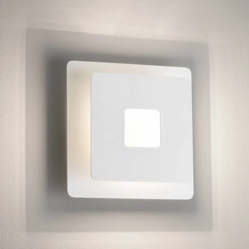 Kinkiet LED Hennes, szerokość 18 cm, biały