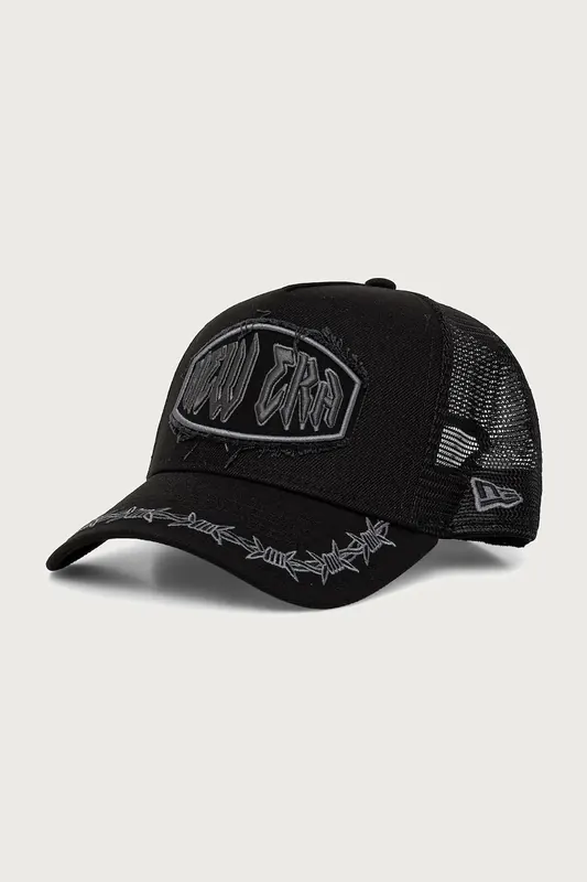 New Era czapka z daszkiem trucker DISTRESSED PATCH E-FRAME