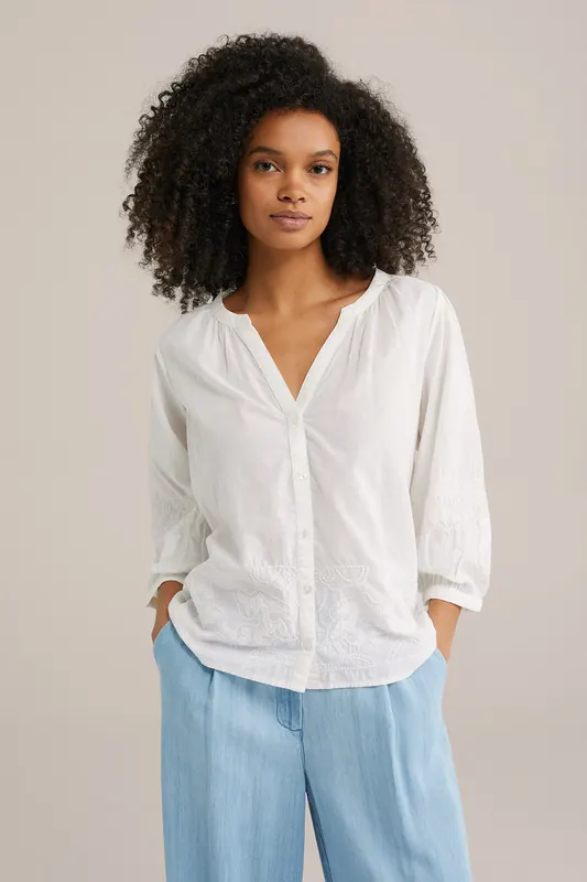 We Fashion Blouse White Maat: S | Longsleeves Outlet | Dames | Wit