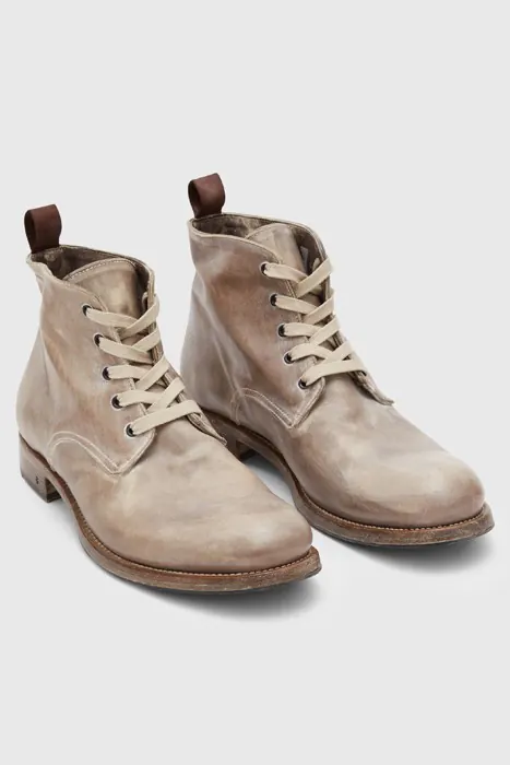 John Varvatos Rivington Ankle Lace Boot Hemp Maat: 9.5 | Laarzen Outlet | Heren | Beige