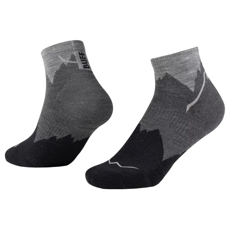 BUFF Merino Lightweight Quarter Socks 137792999, Unisex, Czarne, skarpetki, poliamid, rozmiar: 36-38