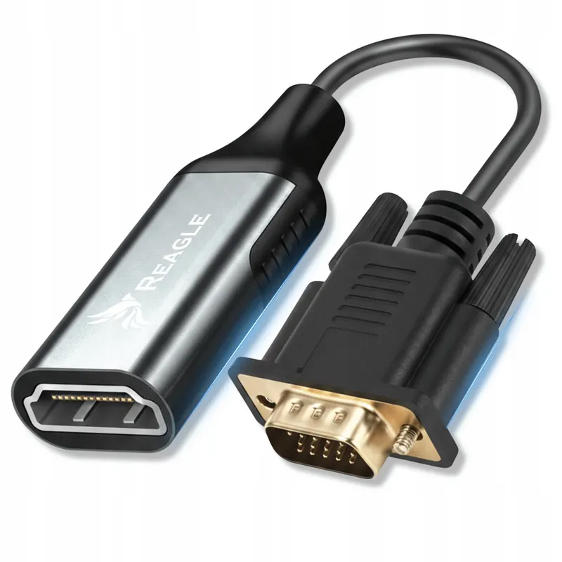 Adapter Vga Do Hdmi Kabel Przejściówka Konwerter Full Hd 1080P 60HZ D-sub