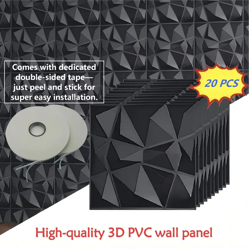 20 sztuk 3D panele ścienne 30x30cm dekoracja ścienna do wnętrz do salonu sypialnia Hotel biuro Mural Tile-Panel-Mold 3D naklejka ścienna