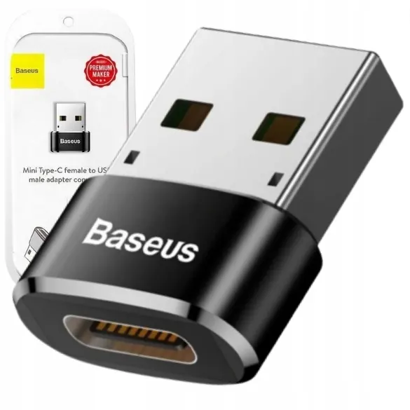 Przejściówka Adapter Otg Baseus Usb-c Typ-c na Usb-a 3A Transmisja Danych