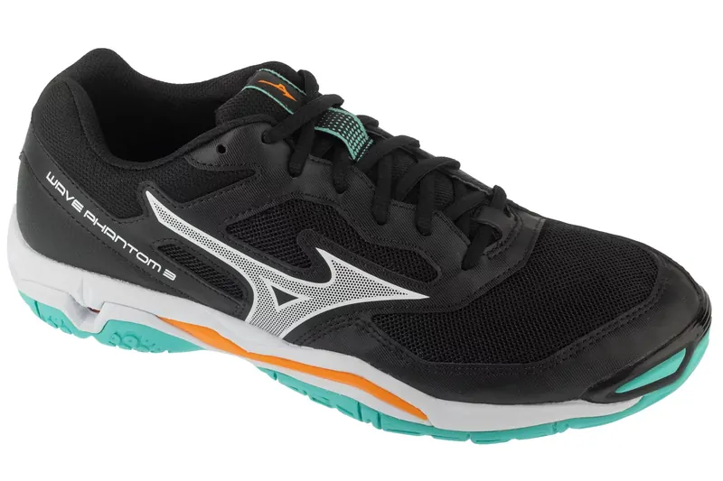 Mizuno Wave Phantom 3 X1GA226012, Męskie, Czarne, buty do piłki ręcznej, tkanina, rozmiar: 46
