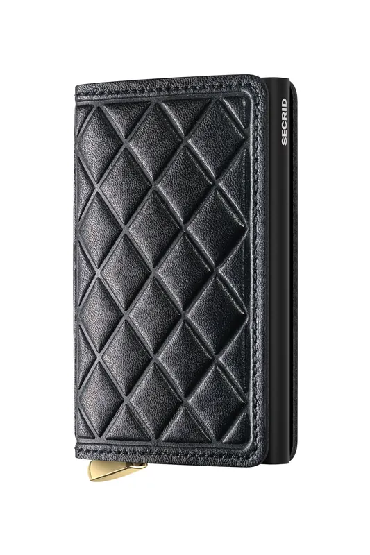 Secrid Unisex Slimwallet Emboss Diamond Black Maat: OS | Portemonnees Outlet | Unisex | Zwart