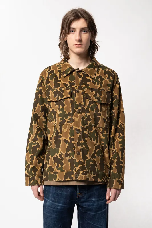 Nudie Jeans Colin Camouflage Multi Maat: S | Lichte Jassen Outlet | Heren