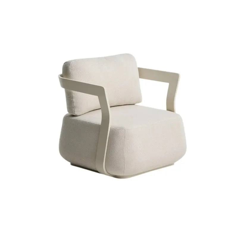 Kremowy tapicerowany fotel ogrodowy Tamaris – Kave Home