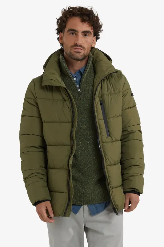 McGregor Hooded Bomber Jacket Moss Green Maat: M | Winterjassen Outlet | Heren | Groen