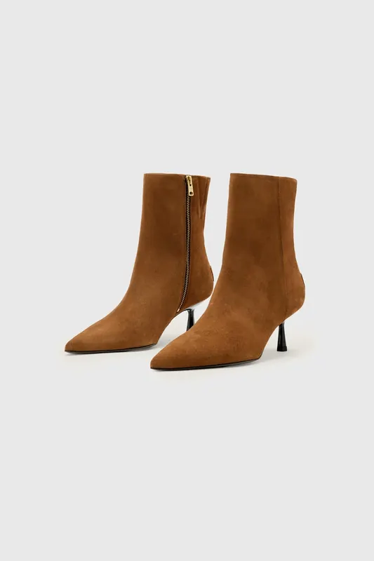 AllSaints Vivian Suede Boot Sepia Brown Maat: 37 | Laarzen Outlet | Dames | Bruin