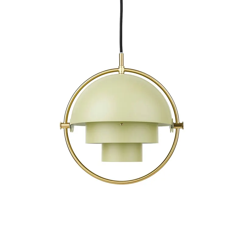 Lampa wisząca Gubi Lite, Ø 36 cm, mosiądz/kremowy