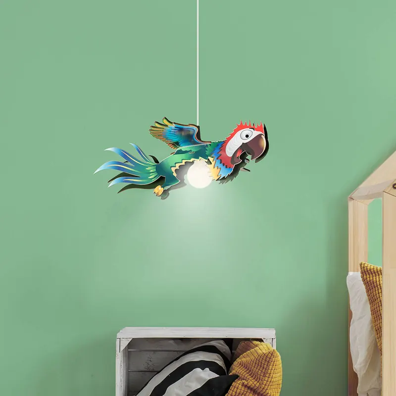Lampa wisząca papuga