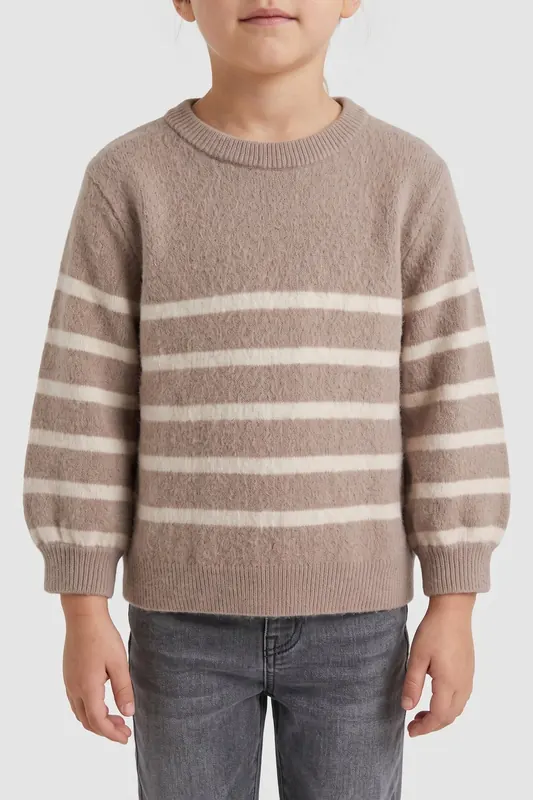 ARKET Hannah Sweater Beige Maat: 122/128 | Truien Outlet | kids | Beige