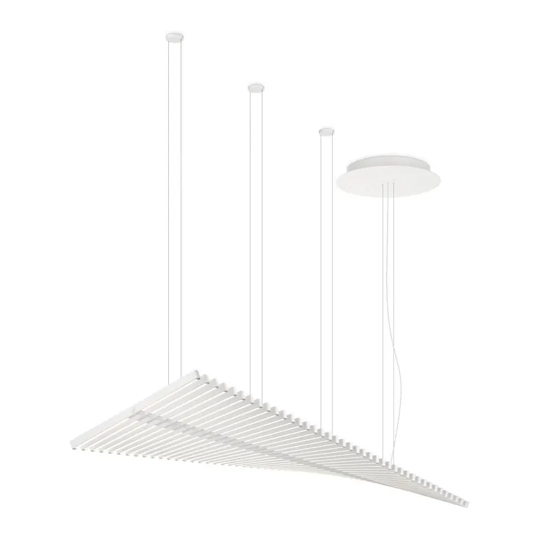 Żyrandol LED Vibia RHYTHM, biały, 189 x 47 cm 927 ściemniany