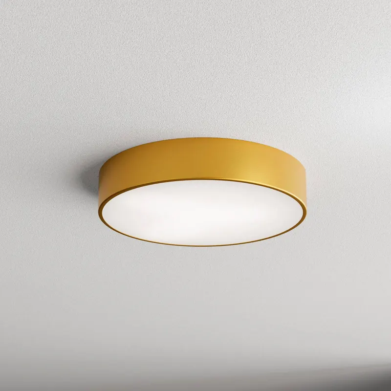 Lampa sufitowa Cleo, Ø 40 cm, IP20, kolor złoty, metal, E27