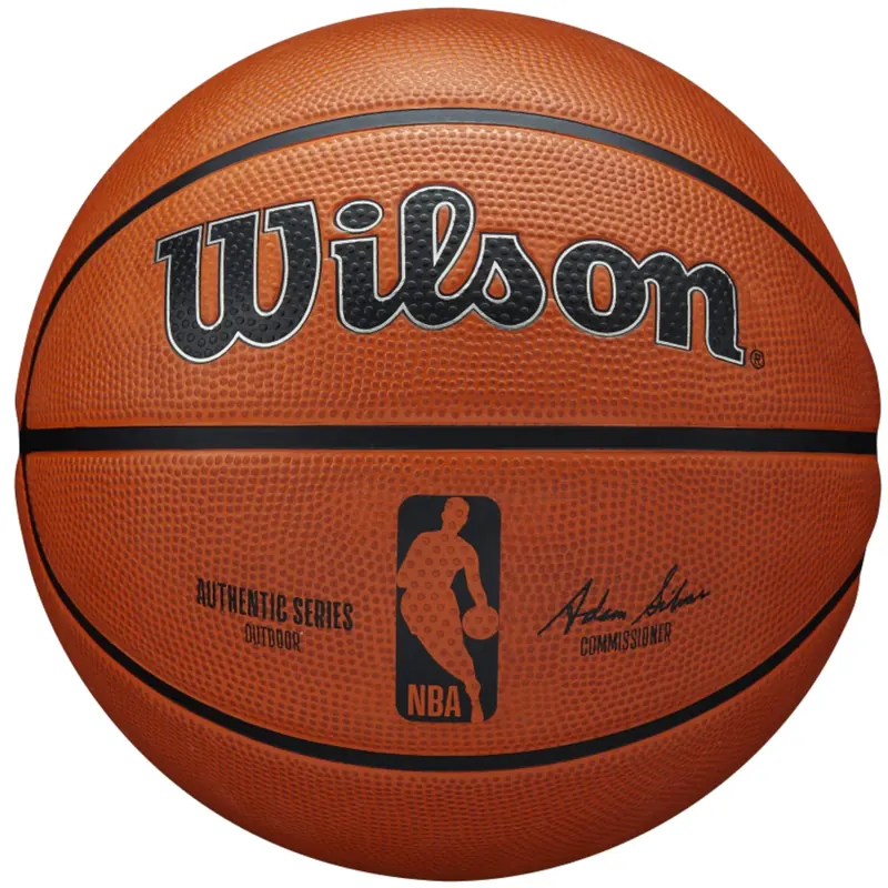 Wilson NBA Authentic Series Outdoor Ball WTB7300XB, Unisex, Pomarańczowe, piłki do koszykówki, Guma, rozmiar: 5
