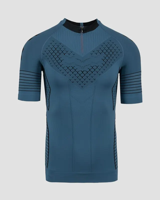 Koszulka męska X-Bionic TWYCE RACE SHIRT SLATE BLUE/X BLACK niebieska (XL)
