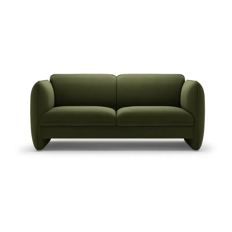 Zielona aksamitna sofa 168 cm Georgia – Micadoni