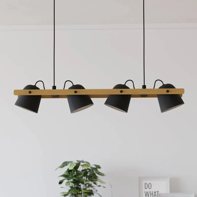 EGLO connect lampa sufitowa LED Hornwood-Z, 4-punktowa, czarna