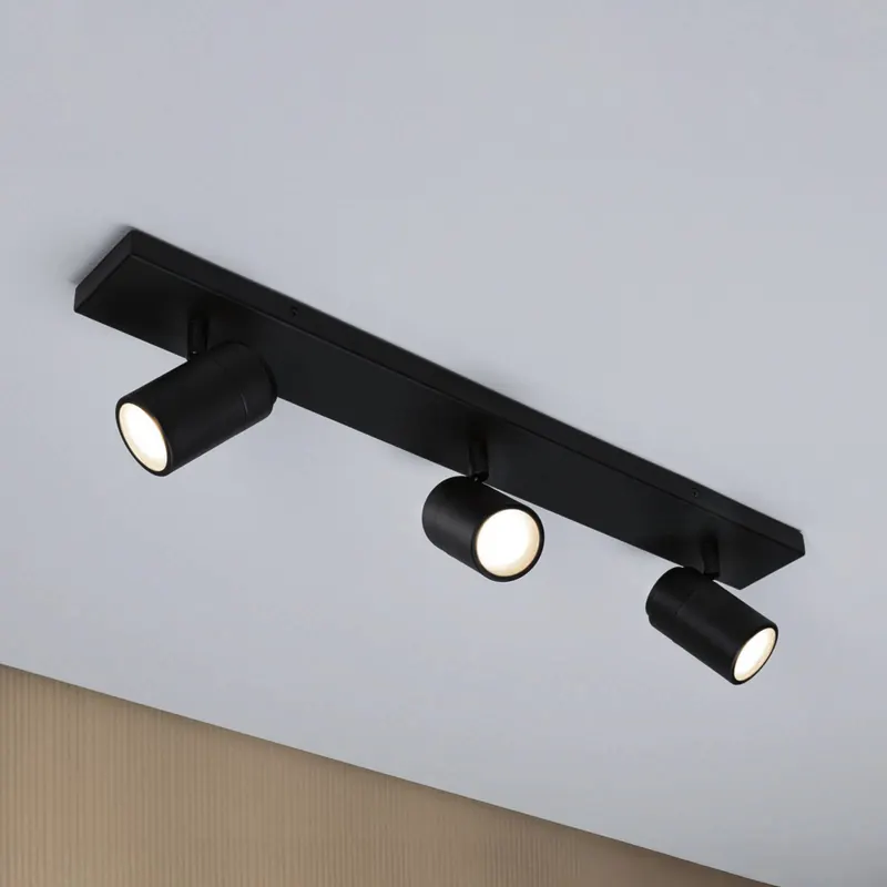 Reflektor sufitowy Paulmann Zyli czarny długość 60 cm 2-punktowa IP44