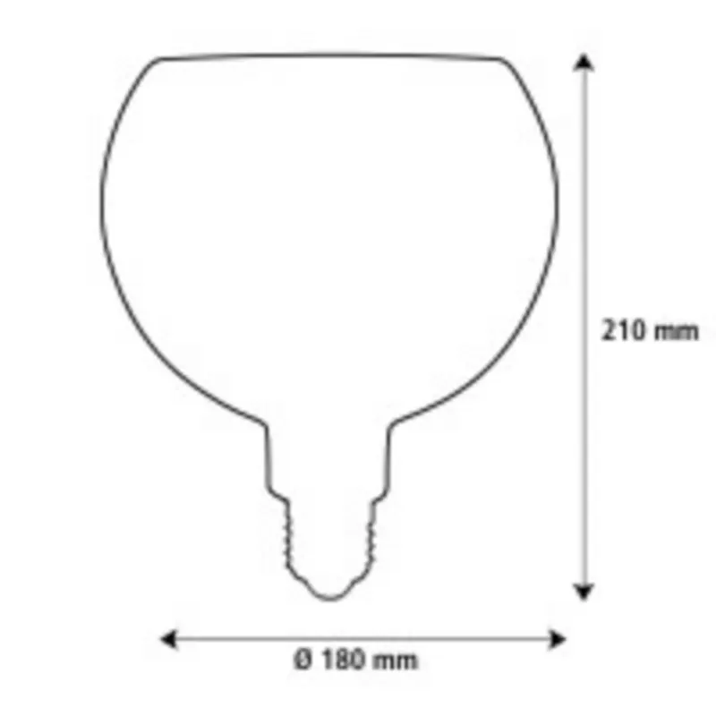 Segula LED Floating Filo czarny G180 E27 5W 2200 K s ściemniany