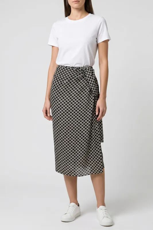 Karl Lagerfeld Monogram Pareo Monogram Black/white Maat: OS | Midi Rokken Outlet | Dames | Zwart