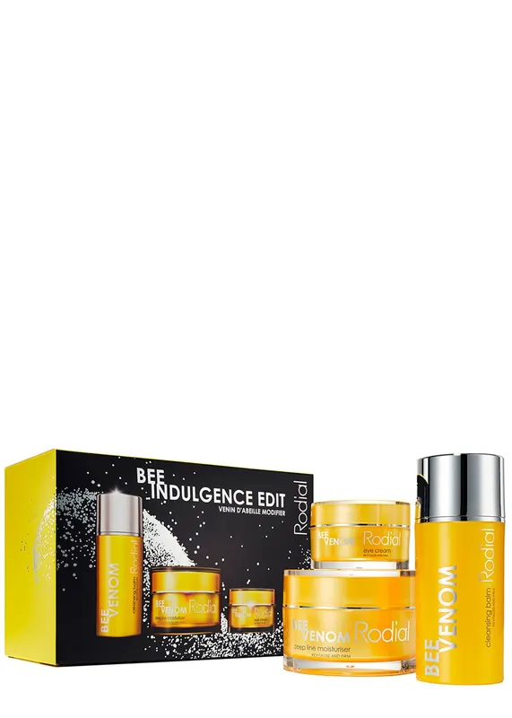 Rodial Bee Indulgente Edit Set Rodial: Nawilżający krem do twarzy z jadem pszczelim 50 ml + Rozświetlający krem pod oczy z jadem pszczelim 25 ml + Ocz