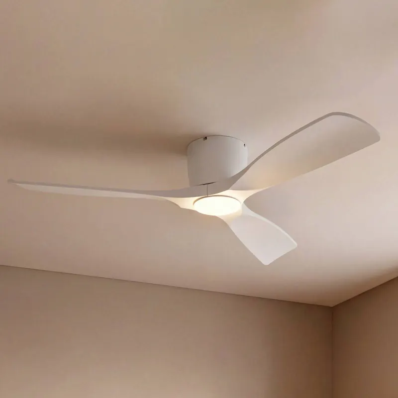Lucande Smart – wentylator sufitowy LED Moneno, biały, DC, Tuya