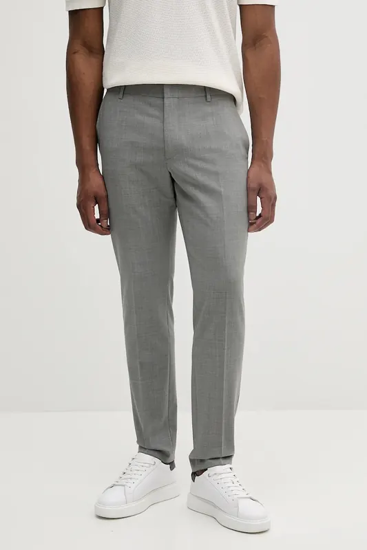 Calvin Klein spodnie z domieszką wełny