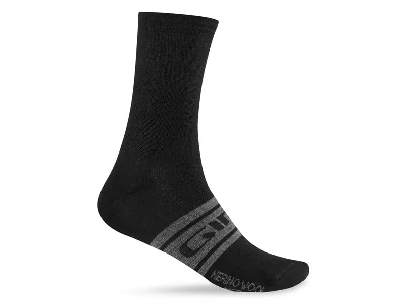GIRO Skarpety SEASONAL MERINO WOOL czarny (XL (46-48))
