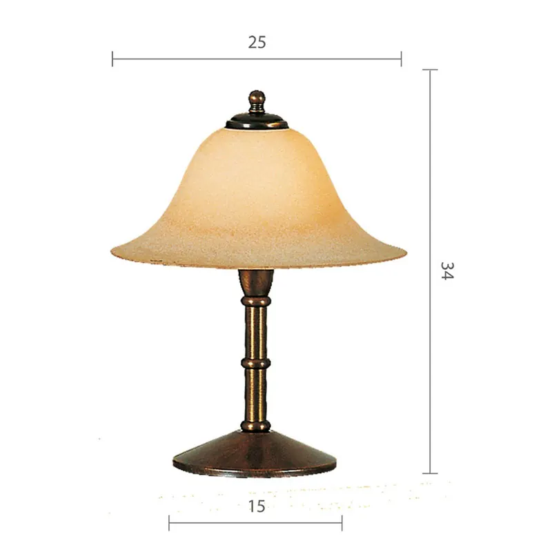 Menzel Anno 1900 lampa stołowa szklany klosz Scavo